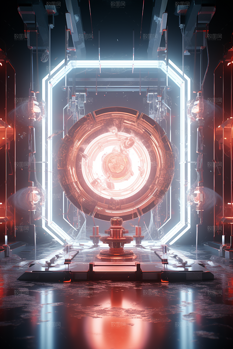 C4D科幻空间想象力渲染背景