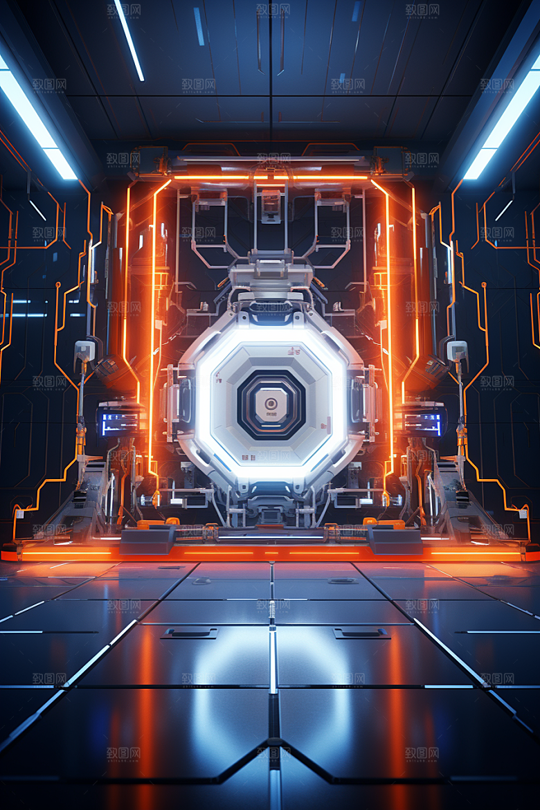C4D科幻空间3D高清背景