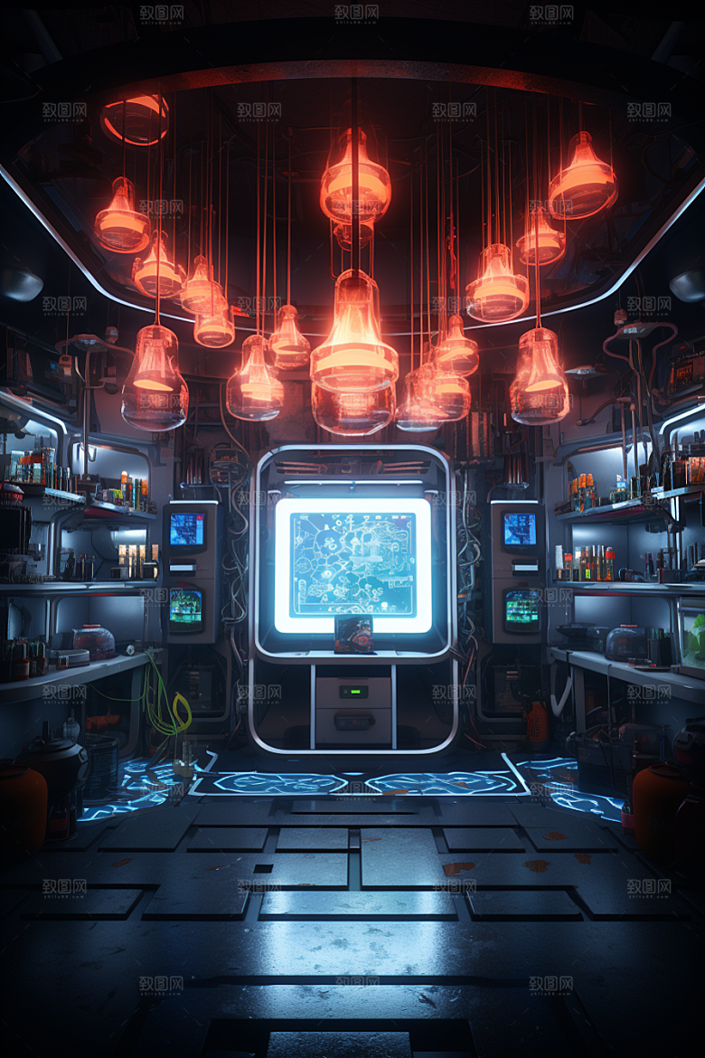C4D科幻空间渲染科技背景