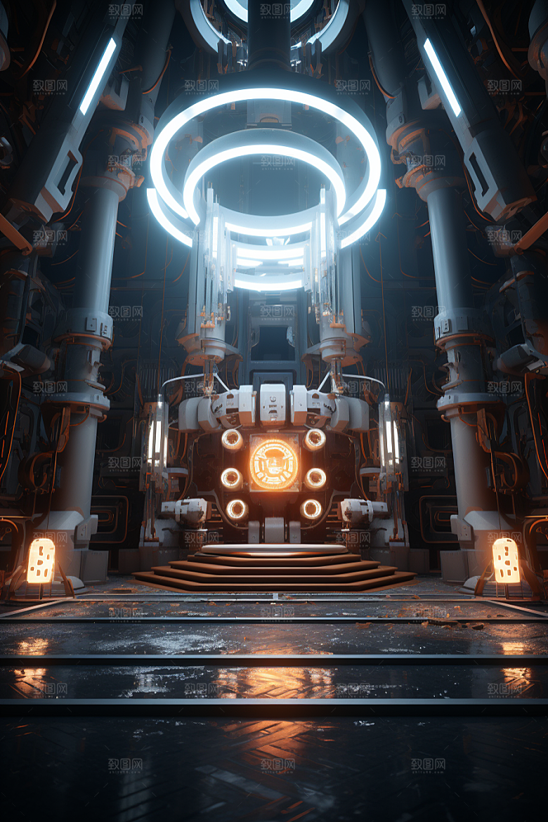 C4D科幻空间立体3D背景