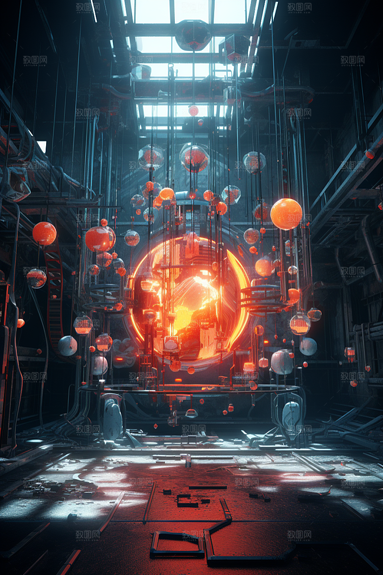 C4D科幻空间渲染高清背景