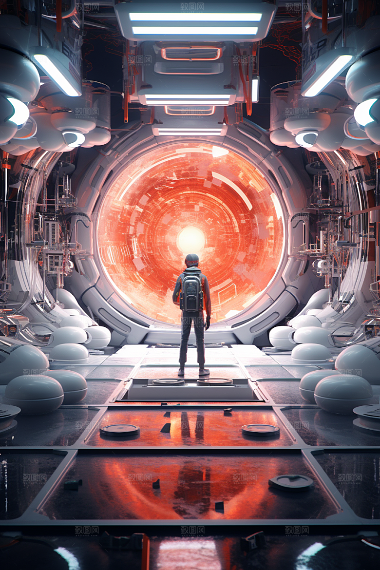 C4D科幻空间科技渲染背景