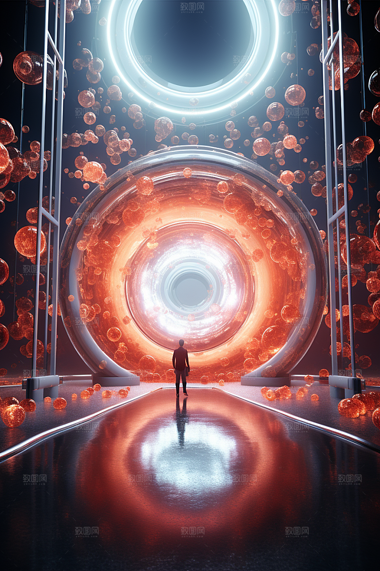 C4D科幻空间未来感高清背景