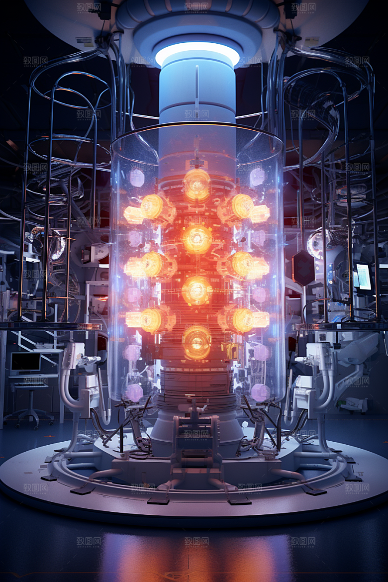 C4D科幻空间模型想象力背景