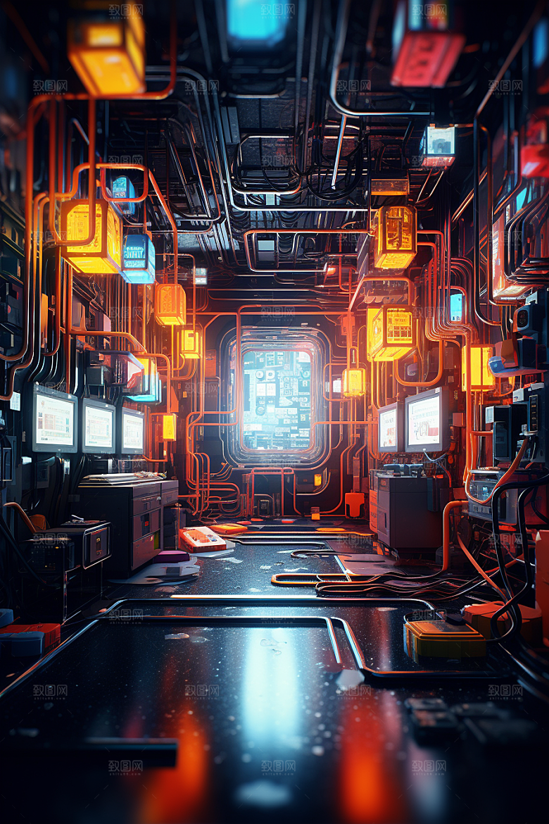C4D科幻空间高清模型背景