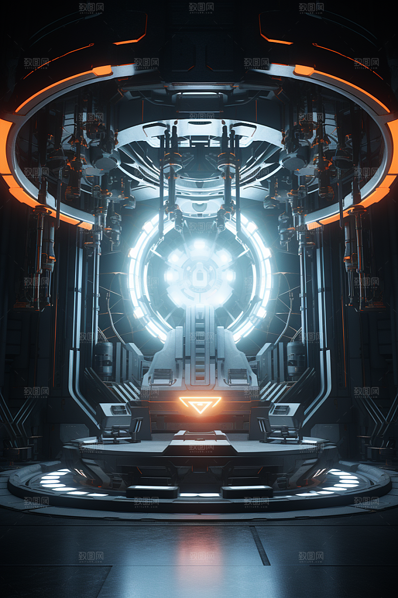 C4D科幻空间立体想象力背景