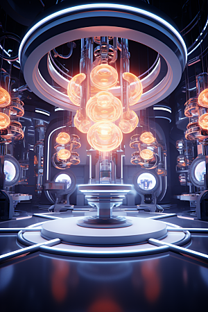 C4D科幻空间空间效果背景