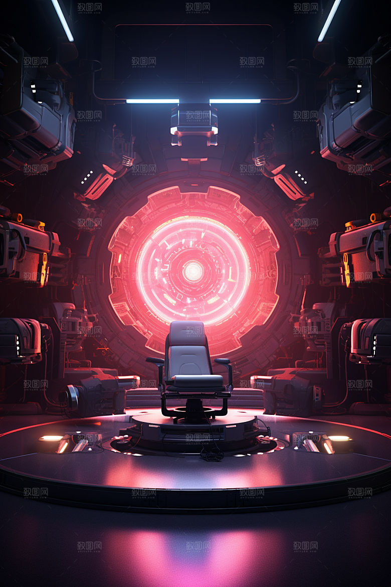 C4D科幻空间科技渲染背景