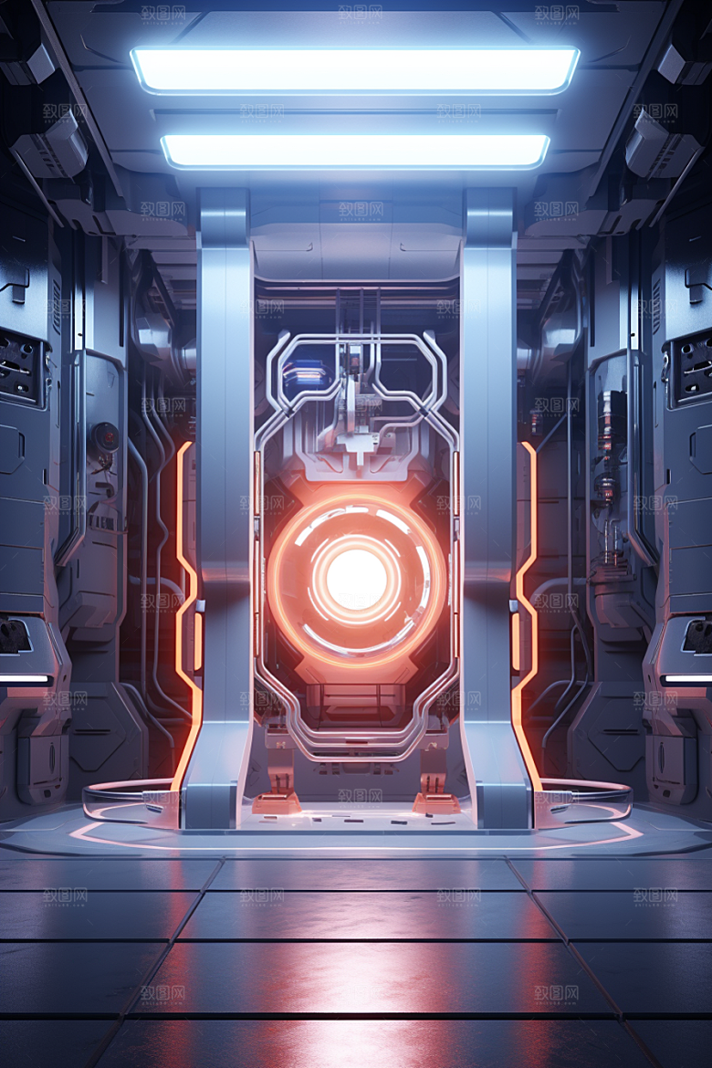 C4D科幻空间空间立体背景