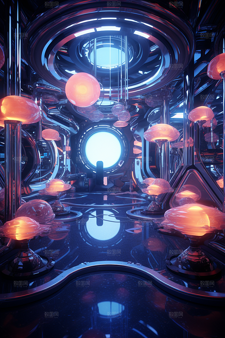 C4D科幻空间科技高清背景