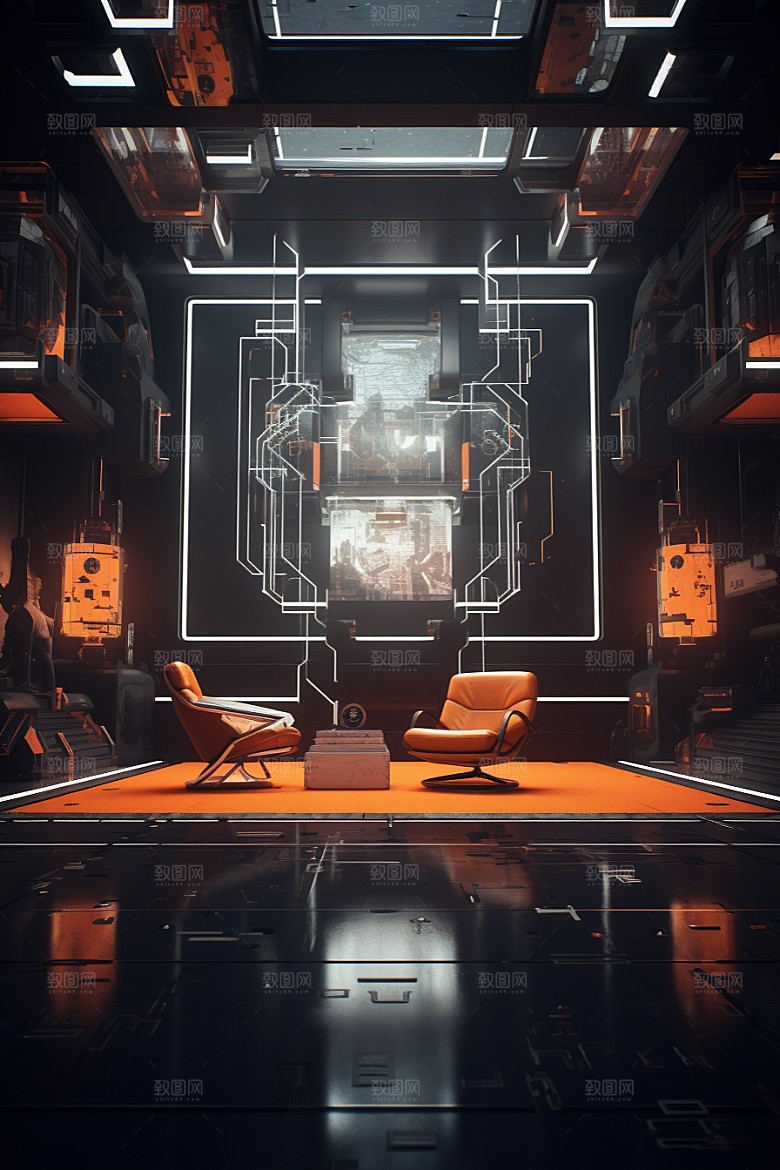 C4D科幻空间想象力空间背景