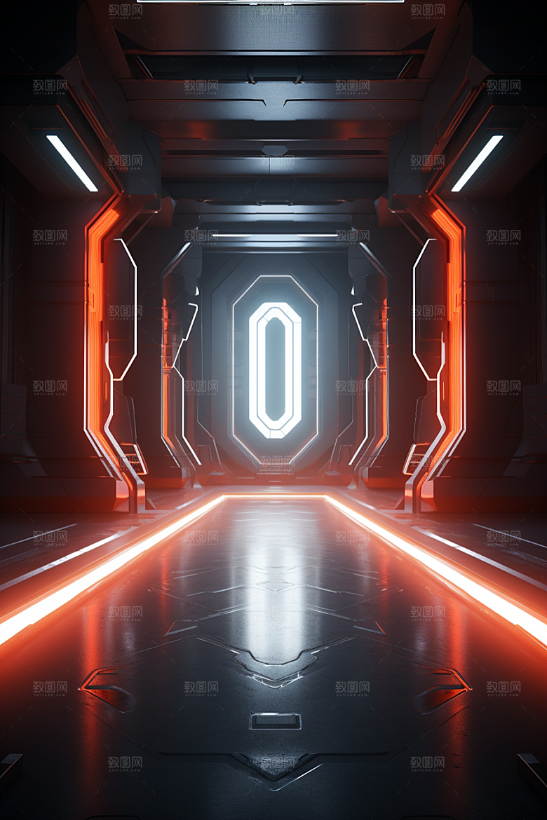 C4D科幻空间科技效果背景