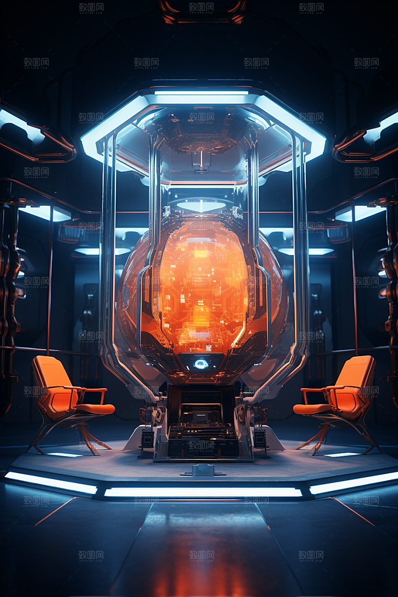 C4D科幻空间科技空间背景