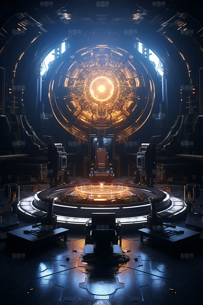 C4D科幻空间空间高清背景