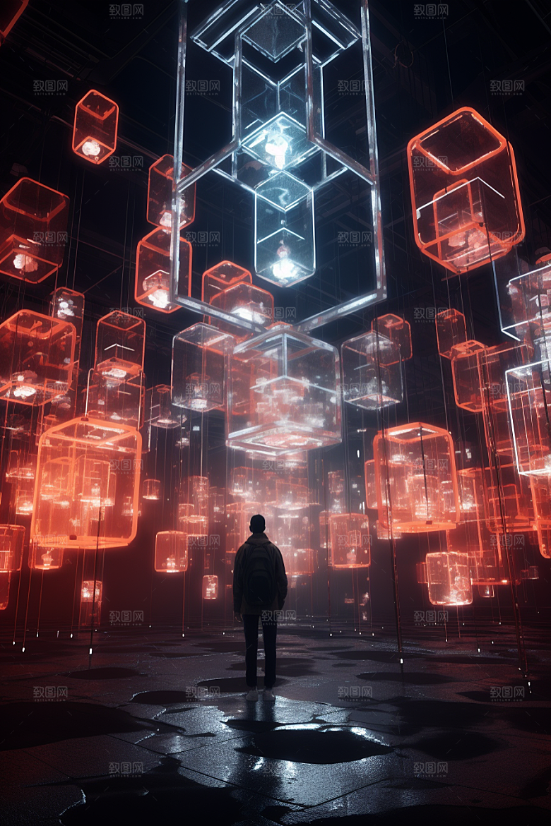 C4D科幻空间渲染科技背景