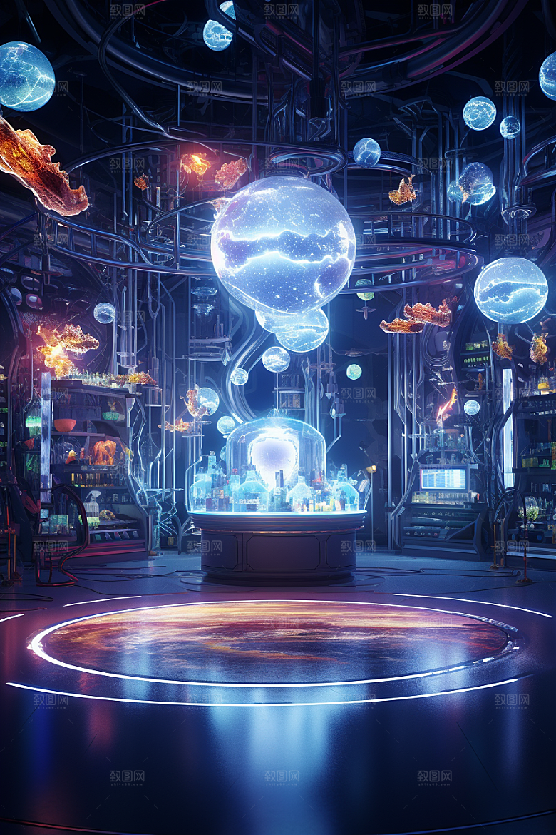 C4D科幻空间3D高清背景