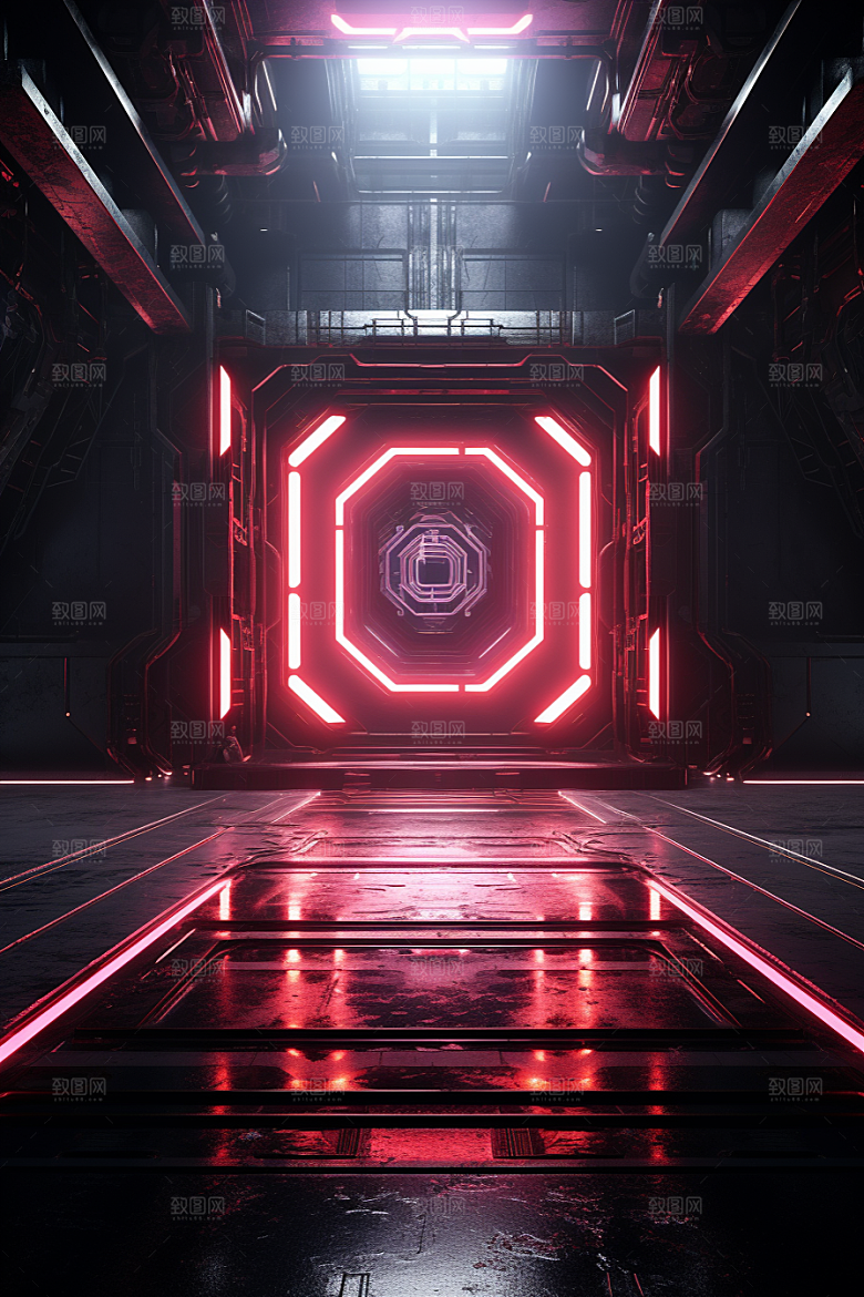 C4D科幻空间渲染科技背景