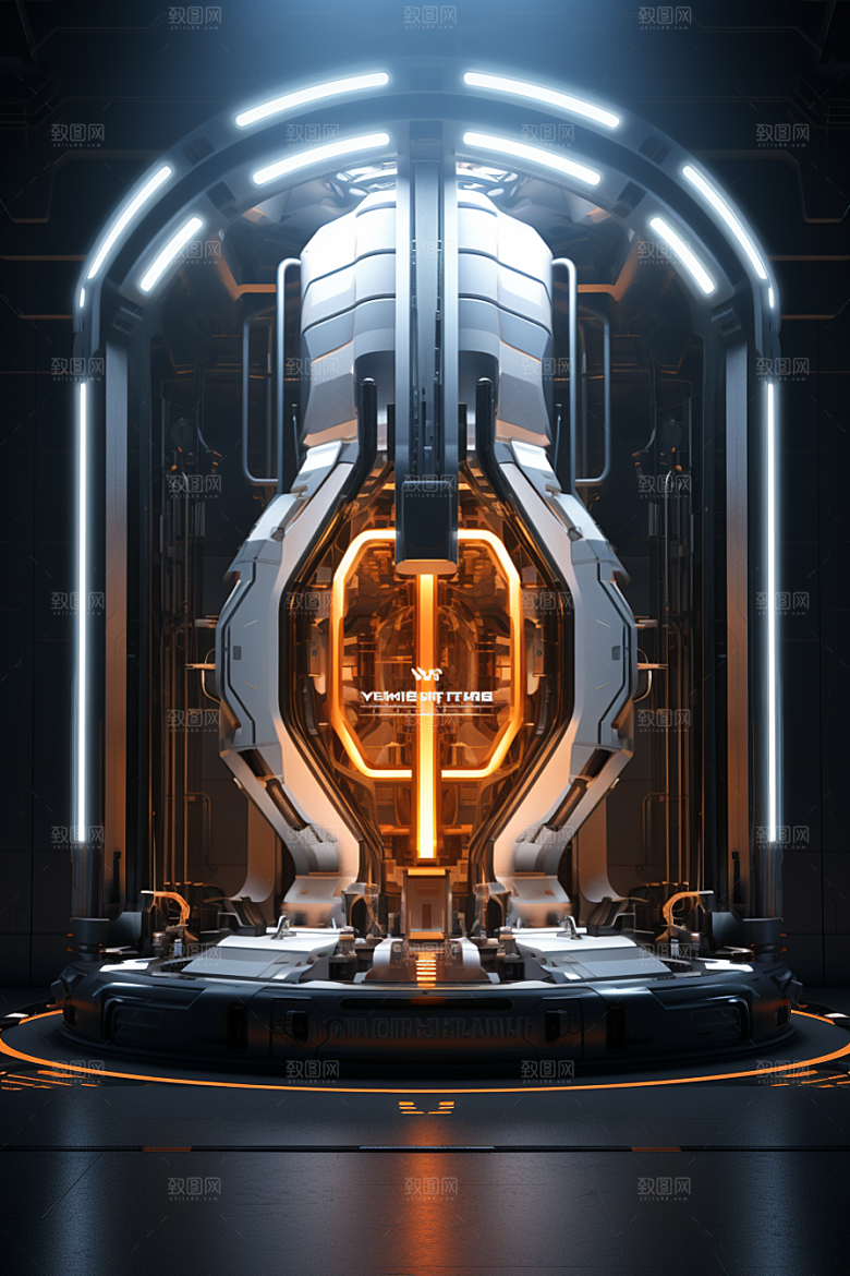 C4D科幻空间效果科技背景