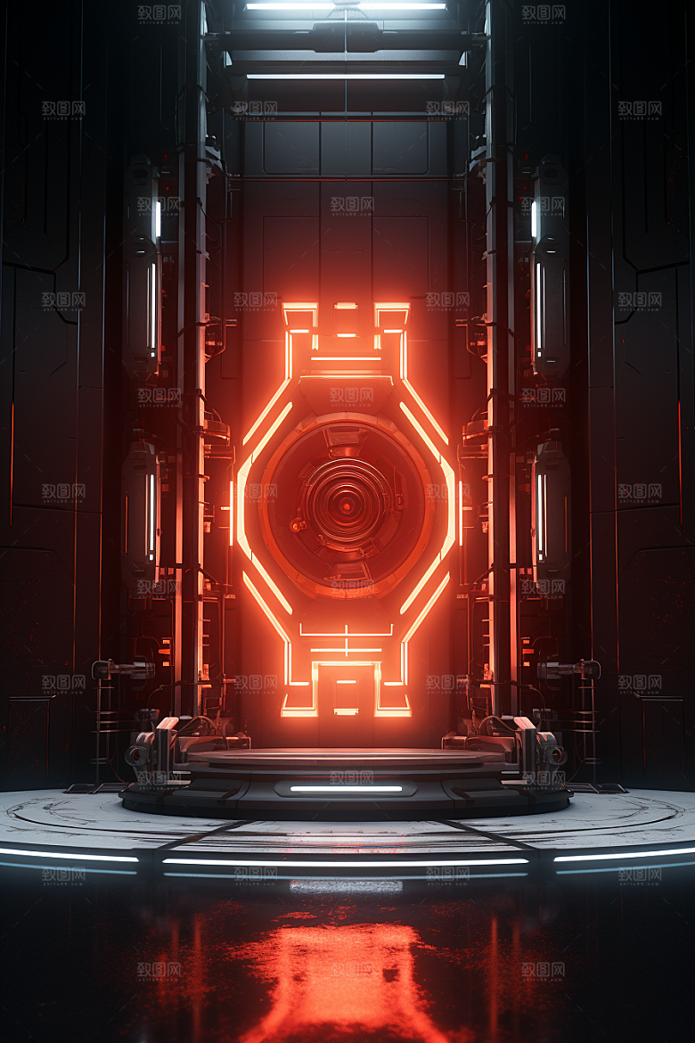 C4D科幻空间3D渲染背景