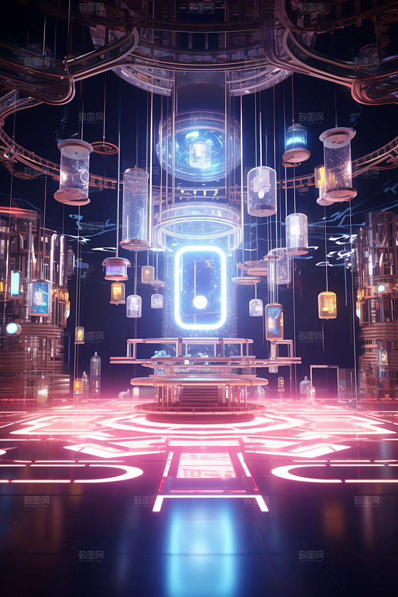 C4D科幻空间科技高清背景