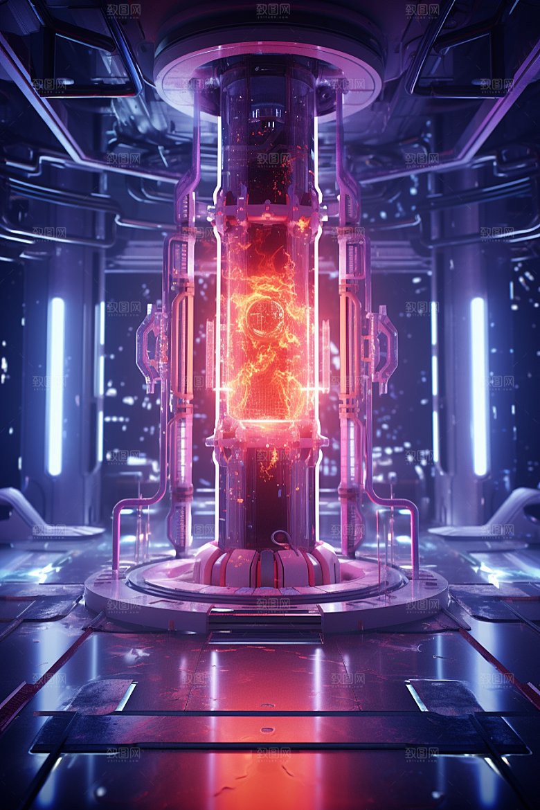 C4D科幻空间空间模型背景