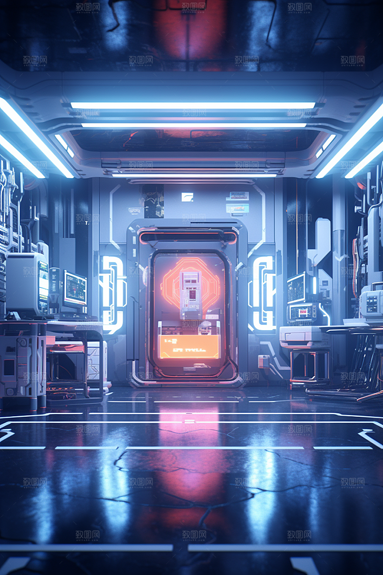 C4D科幻空间想象力未来感背景
