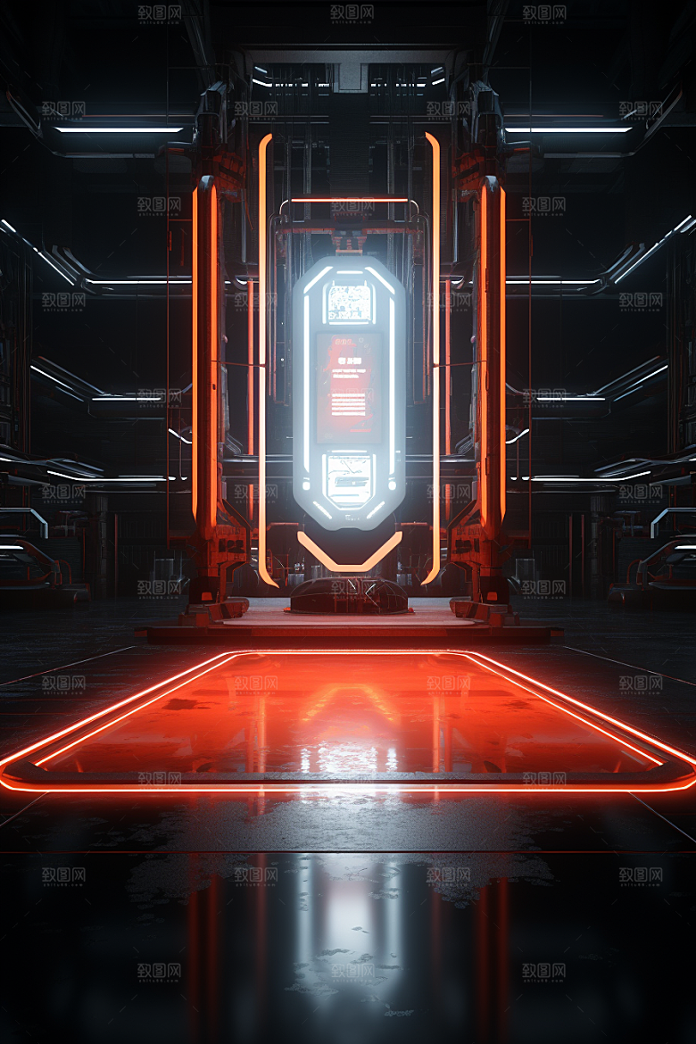 C4D科幻空间效果空间背景