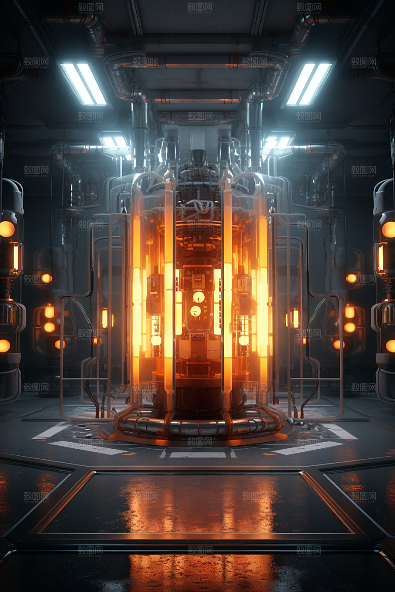 C4D科幻空间科技模型背景