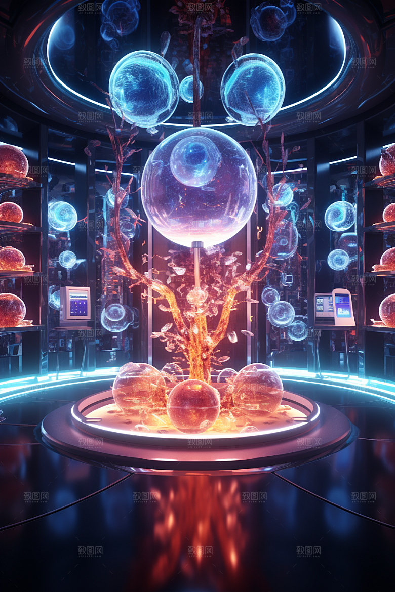 C4D科幻空间科技渲染背景