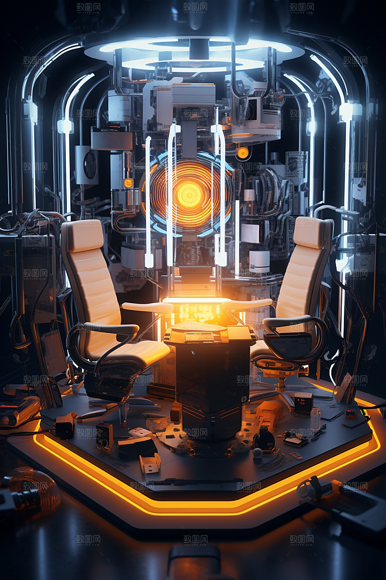 C4D科幻空间效果想象力背景