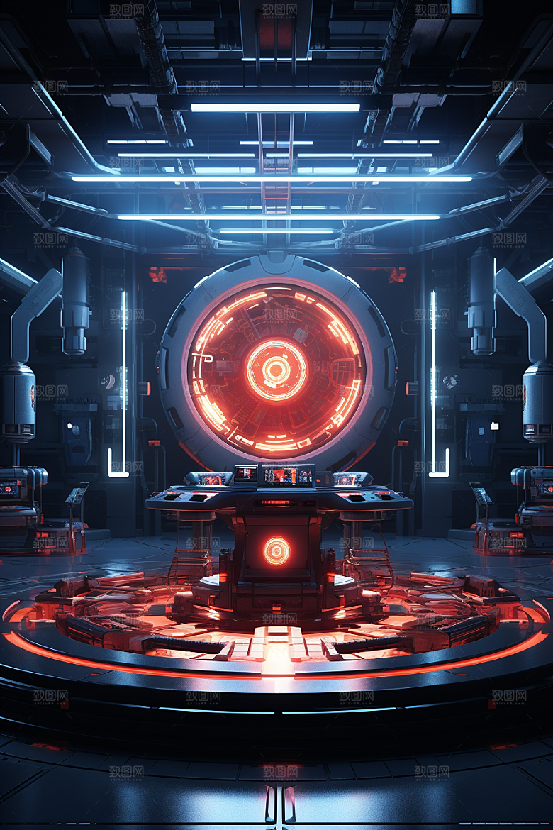 C4D科幻空间科技效果背景