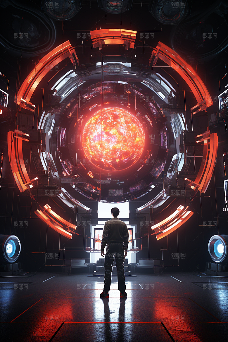 C4D科幻空间高清科技背景