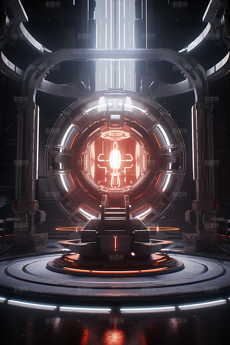 C4D科幻空间科技渲染背景