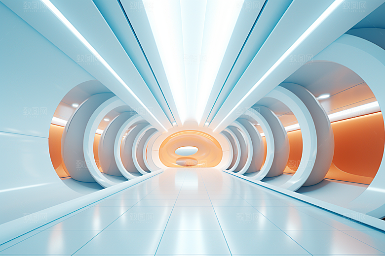 C4D科幻空间效果渲染背景