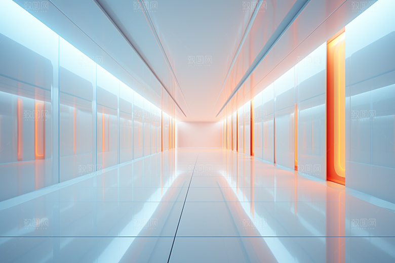 C4D科幻空间想象力效果背景