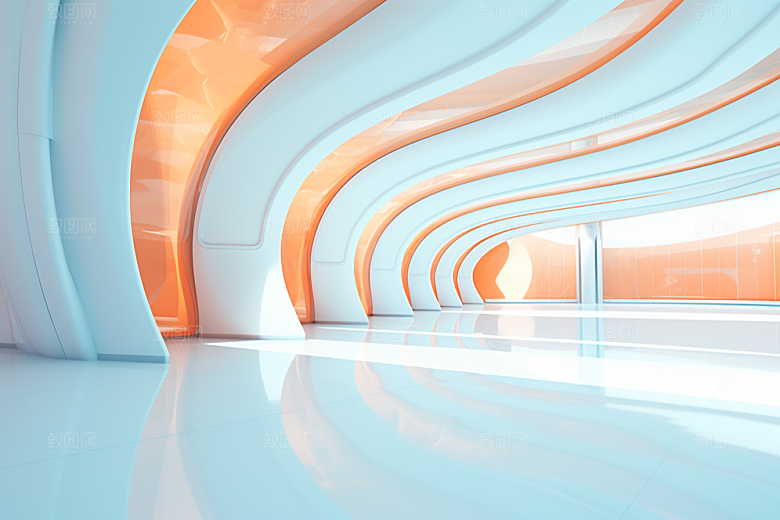 C4D科幻空间想象力效果背景