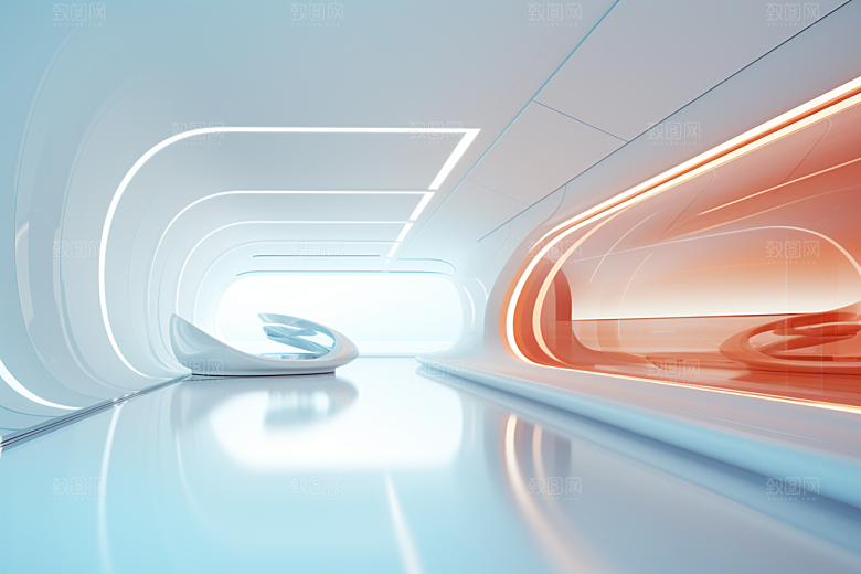 C4D科幻空间想象力效果背景