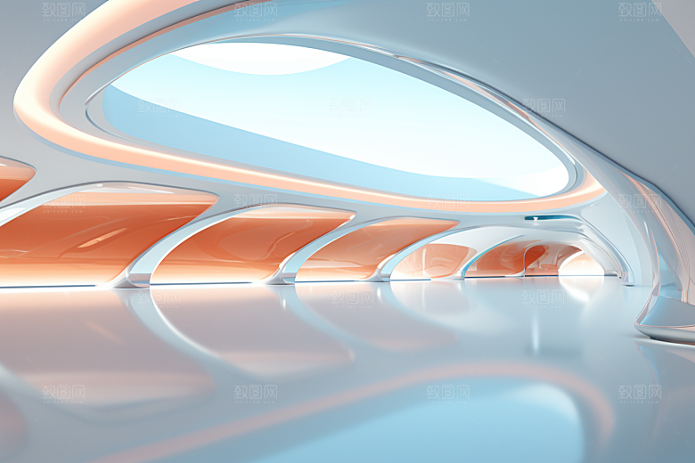C4D科幻空间效果空间背景