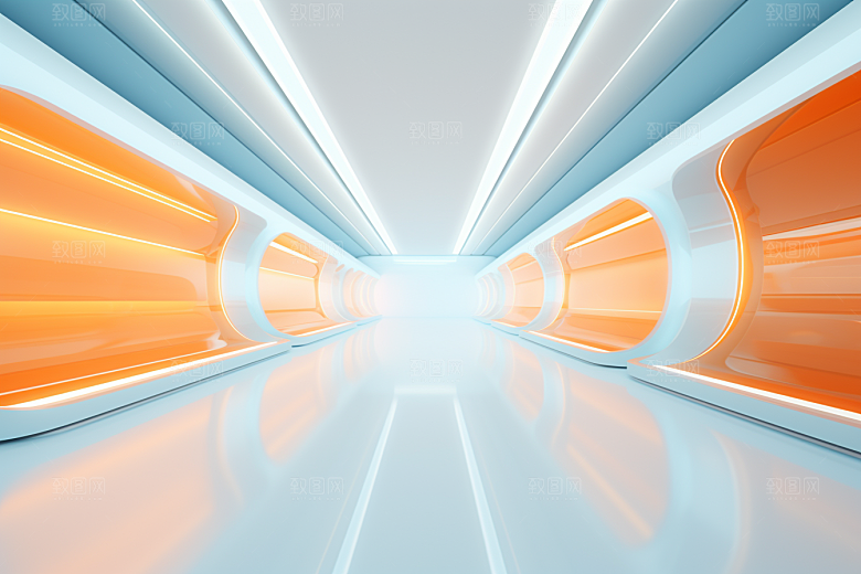 C4D科幻空间高清模型背景