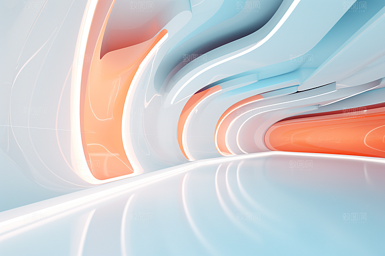 C4D科幻空间空间立体背景