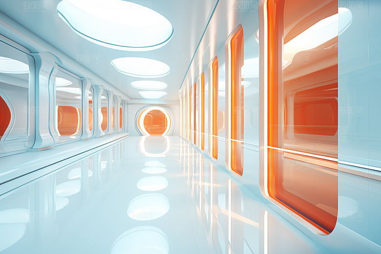 C4D科幻空间科技空间背景