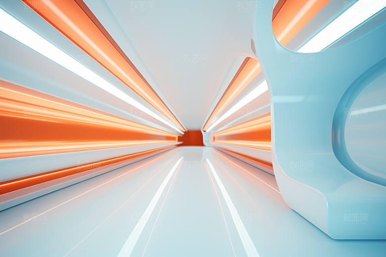 C4D科幻空间效果模型背景