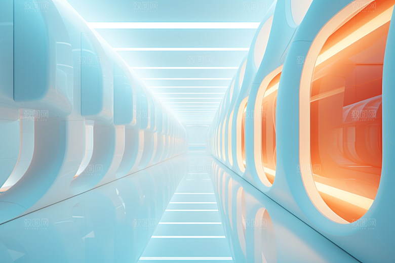 C4D科幻空间科技效果背景