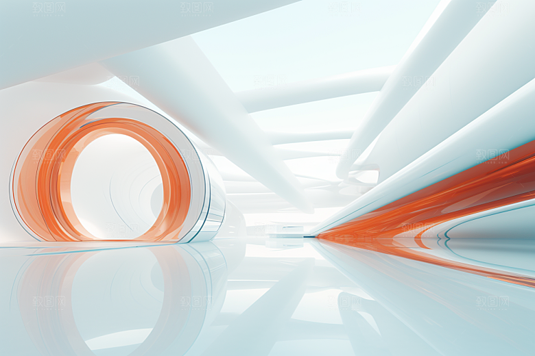 C4D科幻空间空间效果背景