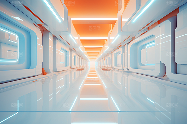 C4D科幻空间立体高清背景