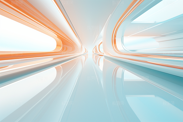 C4D科幻空间立体空间背景