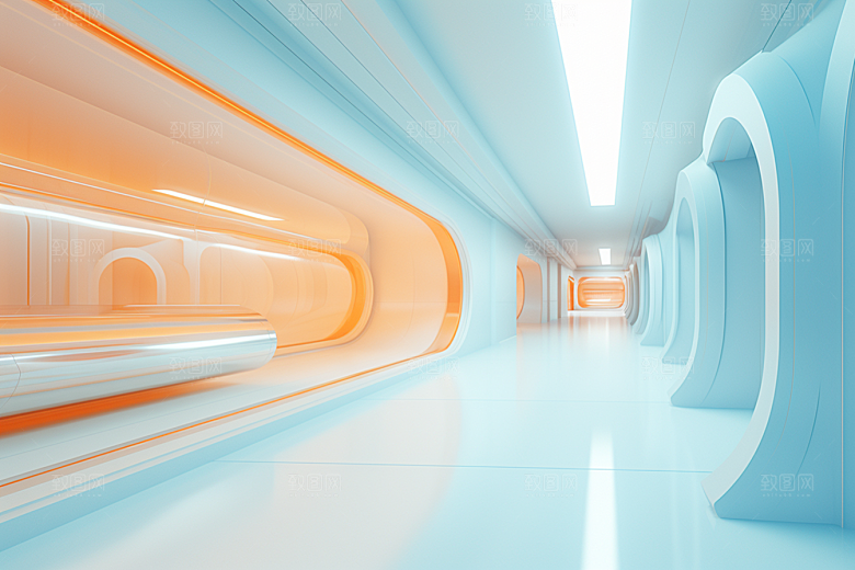 C4D科幻空间高清科技背景