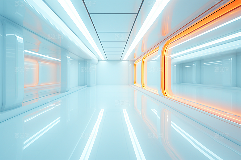 C4D科幻空间空间渲染背景
