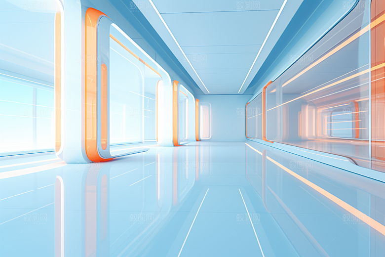 C4D科幻空间3D高清背景