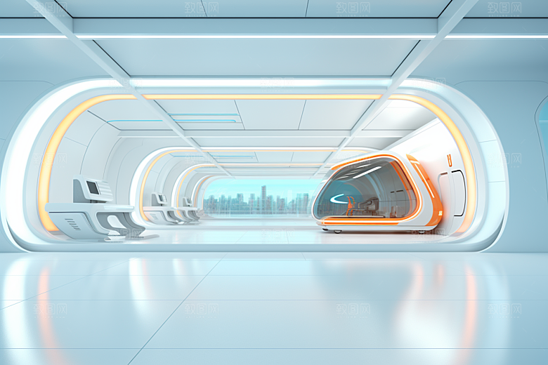 C4D科幻空间空间想象力背景